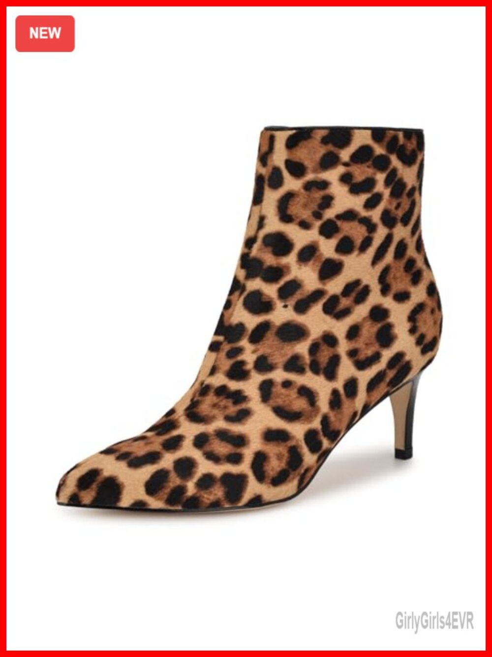 Nine West Sheeba Calf Hair Pointy Toe Stiletto Booties